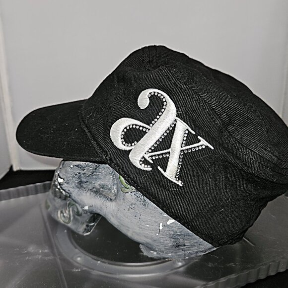 Armani Exchange Unisex Black Painter's Cap ~ XS/S ~ NWOT - Picture 2 of 5